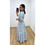 Vestido Tássia Estampado Azul Bebê