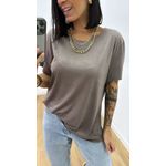 Tshirt Suede Caqui
