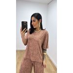 Conjunto Juliana Estampado Caqui