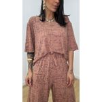 Conjunto Juliana Estampado Caqui