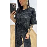 Conjunto Juliana Estampado Preto