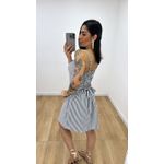 Macaquinho Laura Listrado Cinza