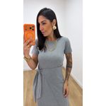 Vestido Envelope Cinza