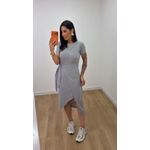 Vestido Envelope Cinza