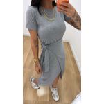 Vestido Envelope Cinza