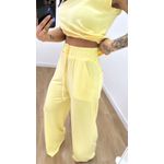 Conjunto Geórgia Amarelo Bebê