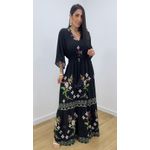 Vestido Talita Estampado 2 Preto