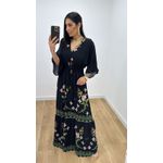 Vestido Talita Estampado 2 Preto