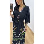 Vestido Talita Estampado 2 Preto