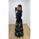 Vestido Talita Estampado 2 Preto