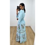 Vestido Talita Estampado 2 Azul Bebê