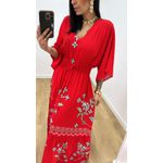 Vestido Talita Estampado 2 Vermelho