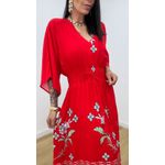 Vestido Talita Estampado 2 Vermelho