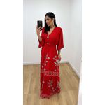 Vestido Talita Estampado 2 Vermelho