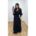 Vestido Talita Liso Preto