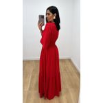 Vestido Talita Liso Vermelho