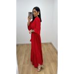Vestido Talita Liso Vermelho