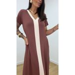 Vestido Magnólia Marrom