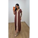 Vestido Magnólia Marrom