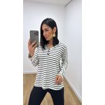 Blusa Flóra Listrada Branca