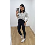 Blusa Flóra Listrada Branca