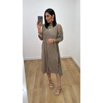 Kit Vestido Ariane Amêndoa