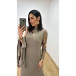 Kit Vestido Ariane Amêndoa