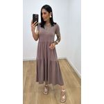 Vestido Zaira Caqui