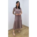 Vestido Zaira Caqui