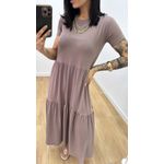 Vestido Zaira Caqui