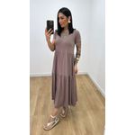 Vestido Zaira Caqui