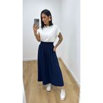 Saia Violeta Azul Marinho