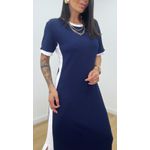 Vestido Bicolor Azul