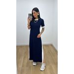 Vestido Bicolor Azul