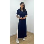Vestido Bicolor Azul