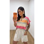 Tshirt Maíra Listra Coral