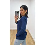 Blusa Selma Canelada Azul