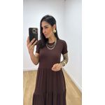 Vestido Zaira Marrom