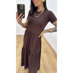 Vestido Zaira Marrom