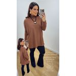 Poncho Mônica Cinza
