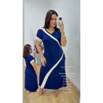 Vestido Mirna Azul Marinho