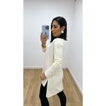 Blusa Fenda Creme