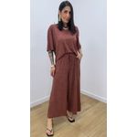 Conjunto Juliana Estampado Marrom
