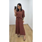 Conjunto Juliana Estampado Marrom