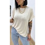 Blusa Laís Bassi nude claro