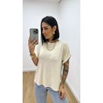 Blusa Laís Bassi nude claro