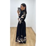 Vestido Talita Estampado 4 Preto