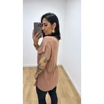 Tshirt Botões Ampla Nude