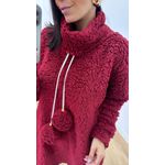Blusa Teddy Gola Vermelha