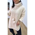 Blusa Teddy Gola Nude